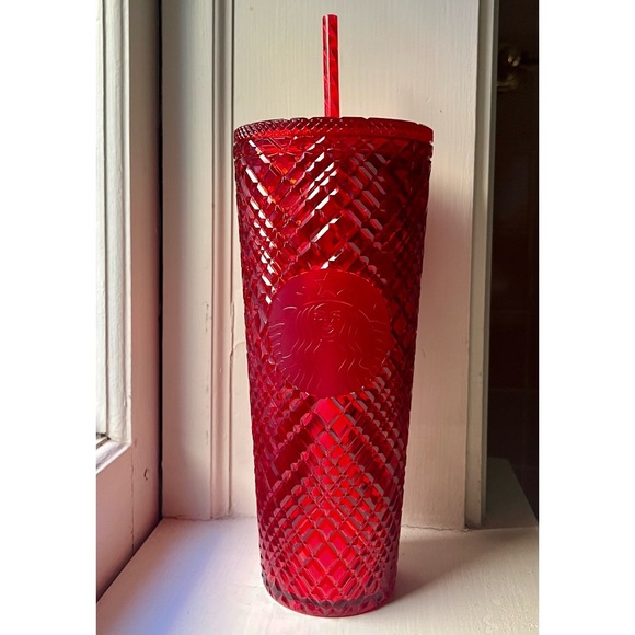 Starbucks Red Jeweled Tumbler